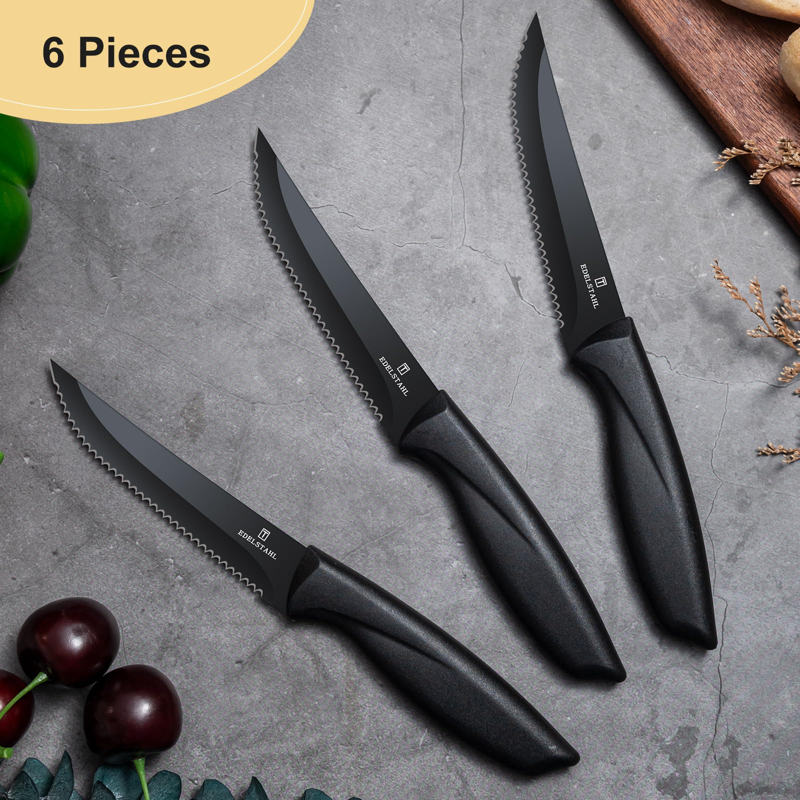 Targzier blade with anti-stick coating to reduce food cling during slicing.