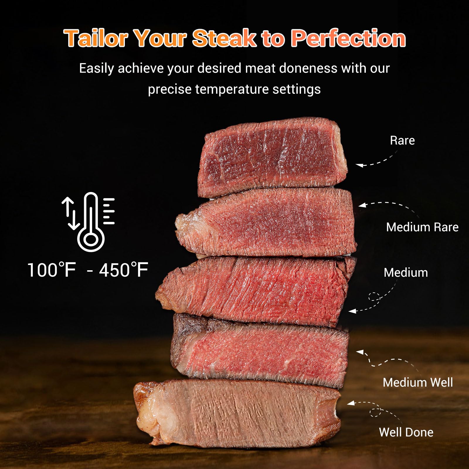 Tastee Air Fryer digital control panel enables quick, one-touch settings.