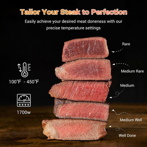 Tastee Ceramic Air Fryer 2-in-1 grill doubles as toast or grill.
