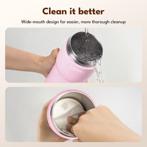 Tastee compact travel mug ideal for office and outdoors.