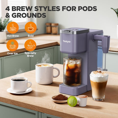 Tastyle brew styles classic bold over ice specialty for versatile mornings.