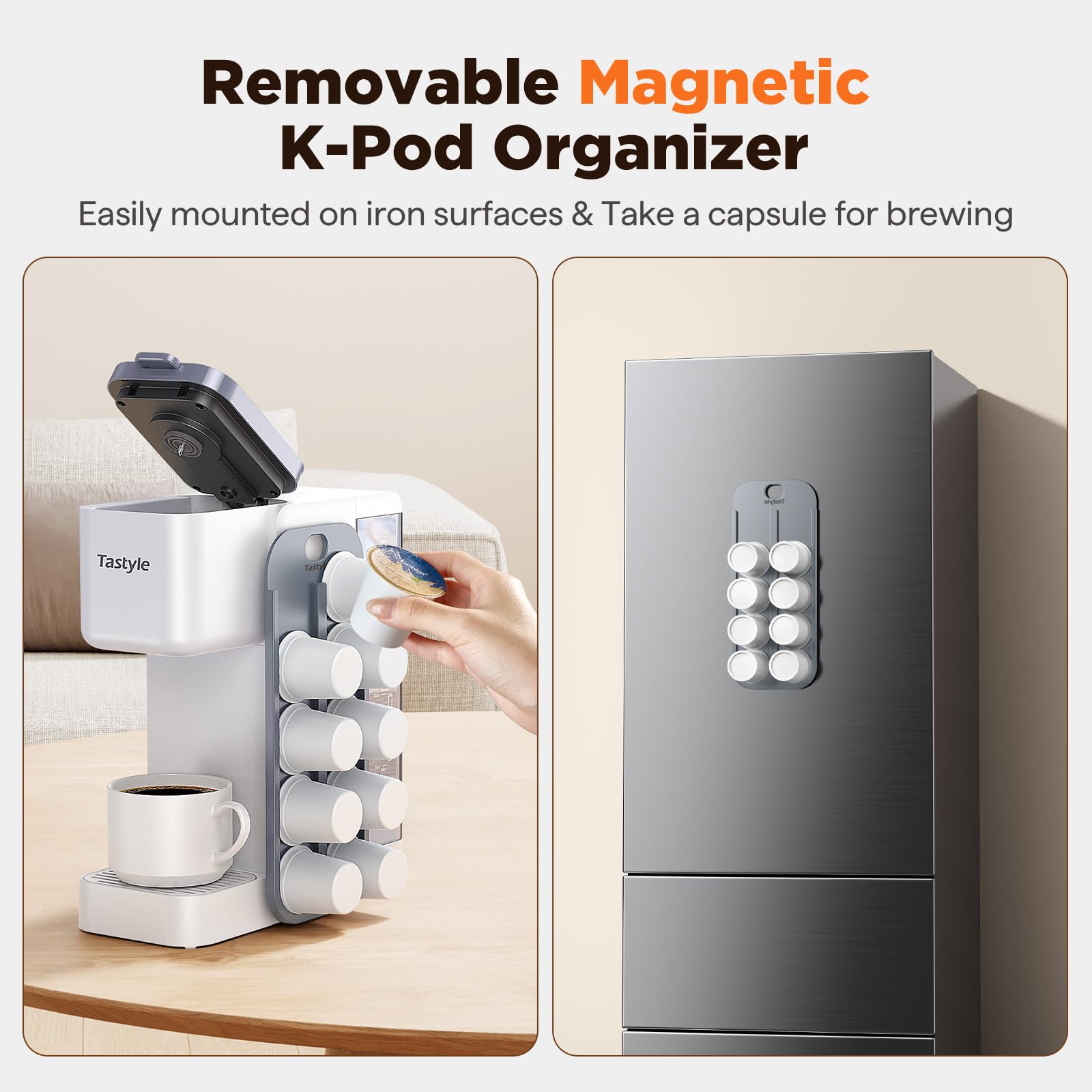Tastyle six-cup size brewing options for versatile daily servings