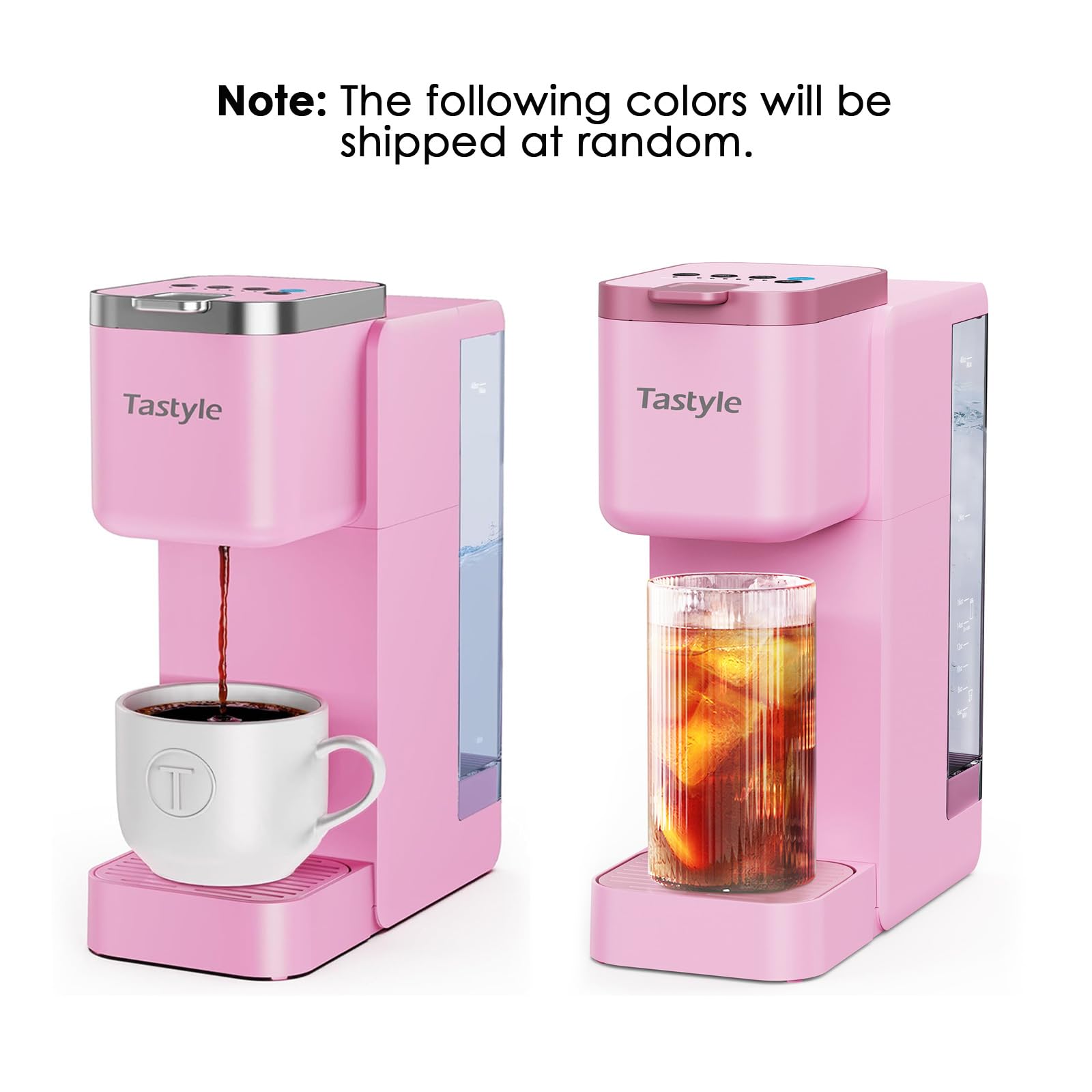 Tastyle coffee maker compatible with pods and grounds for flexible brewing options.