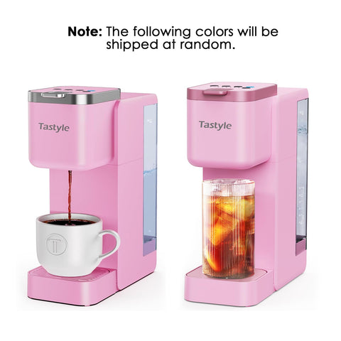 Tastyle coffee maker compatible with pods and grounds for flexible brewing options.
