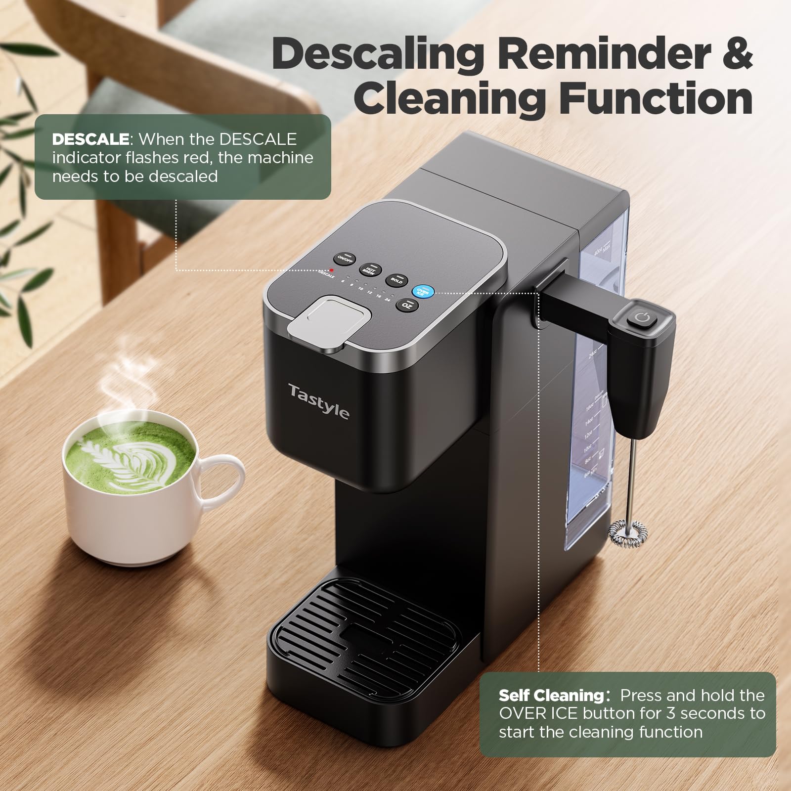 Compact design saves space in kitchens, offices, and small spaces