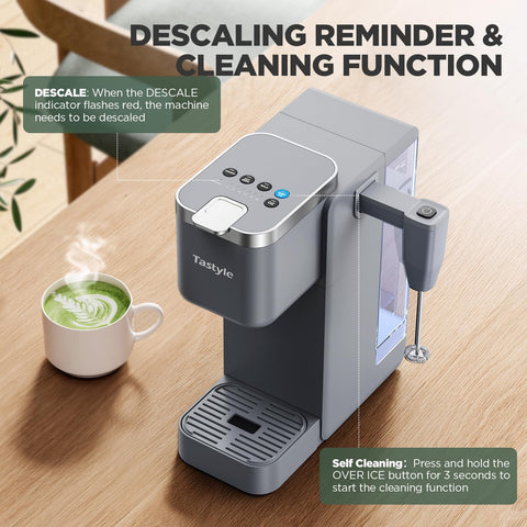 Tastyle easy clean detachable frother and dishwasher-safe parts
