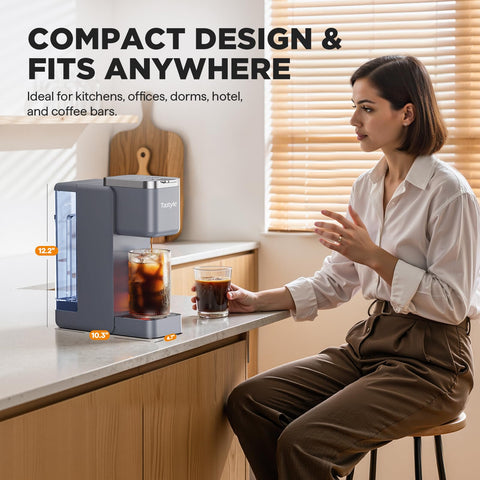 Tastyle dishwasher-safe components enable quick, effortless cleaning.