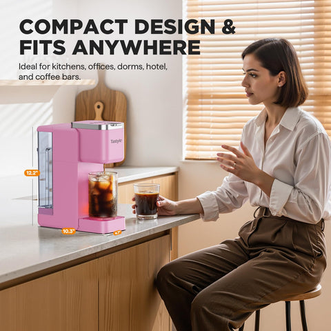 Tastyle bundle includes capsule holder, reusable filter, and recipe guide.