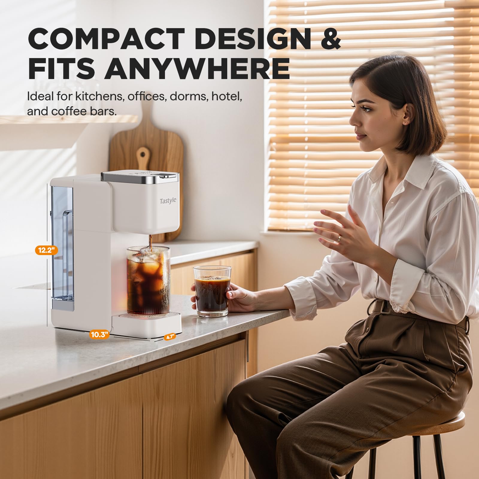 Tastyle included capsule holder and reusable filter for convenience.