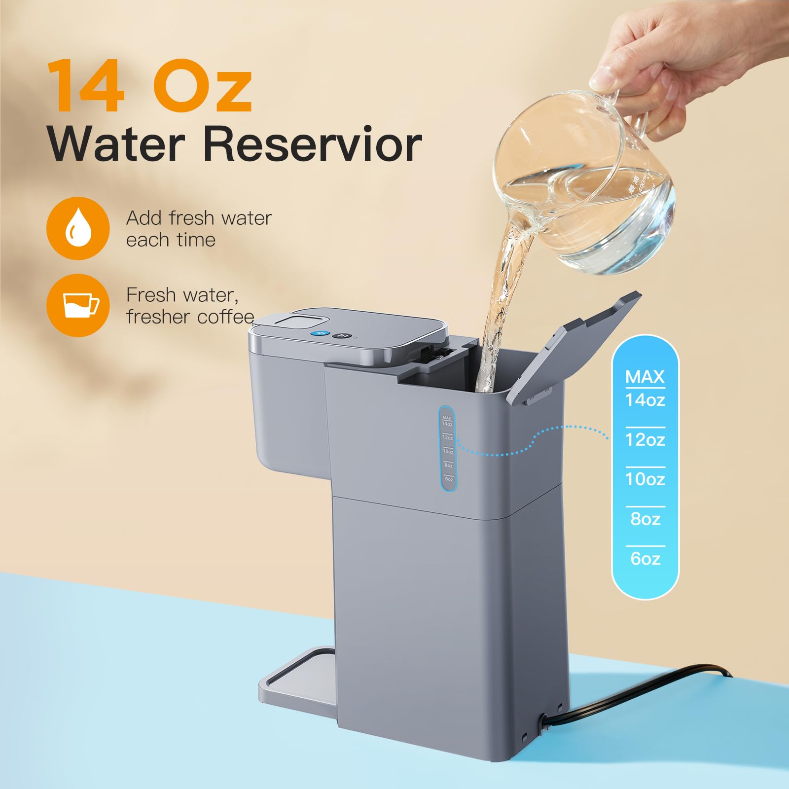 Tastyle Mini coffee maker dorm-ready compact setup in a study space