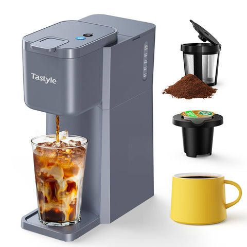 Tastyle Mini coffee maker front view showcasing compact design for small spaces