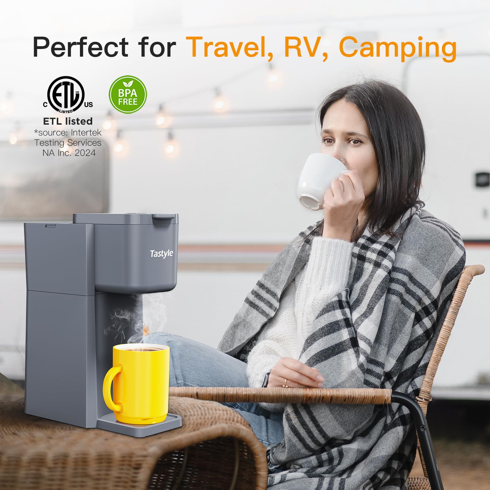 Tastyle Mini coffee maker compact water tank for quick daily brews