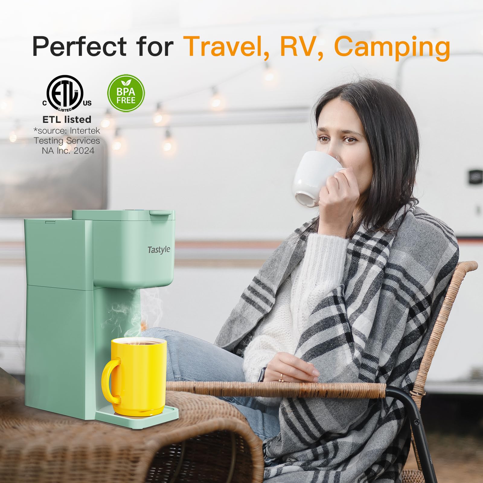 Tastyle Mini ground coffee option ready for customizable strength