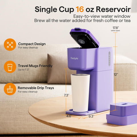 Tastyle over-ice brew for refreshing cold coffee and tea.