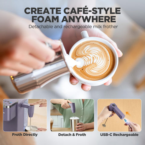 Tastyle pod or grounds compatibility with reusable filter for flexible brewing.