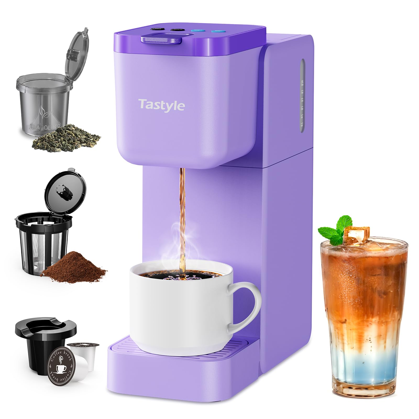 Tastyle single-serve coffee maker for K-Cup: quick, customizable brew at home.