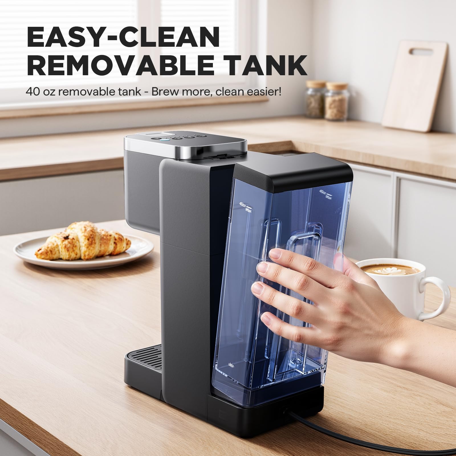 Tastyle travel mug compatibility up to 7.3 inches tall for on-the-go.