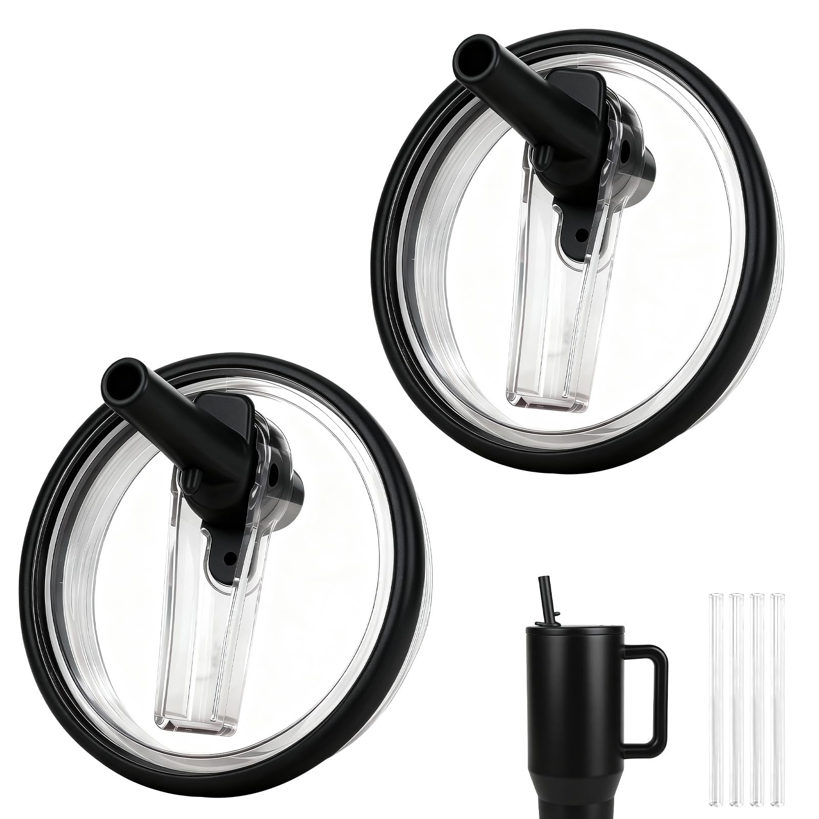 Tatamy 40oz HydroJug flip straw lid on travel bottle for leak-proof hydration