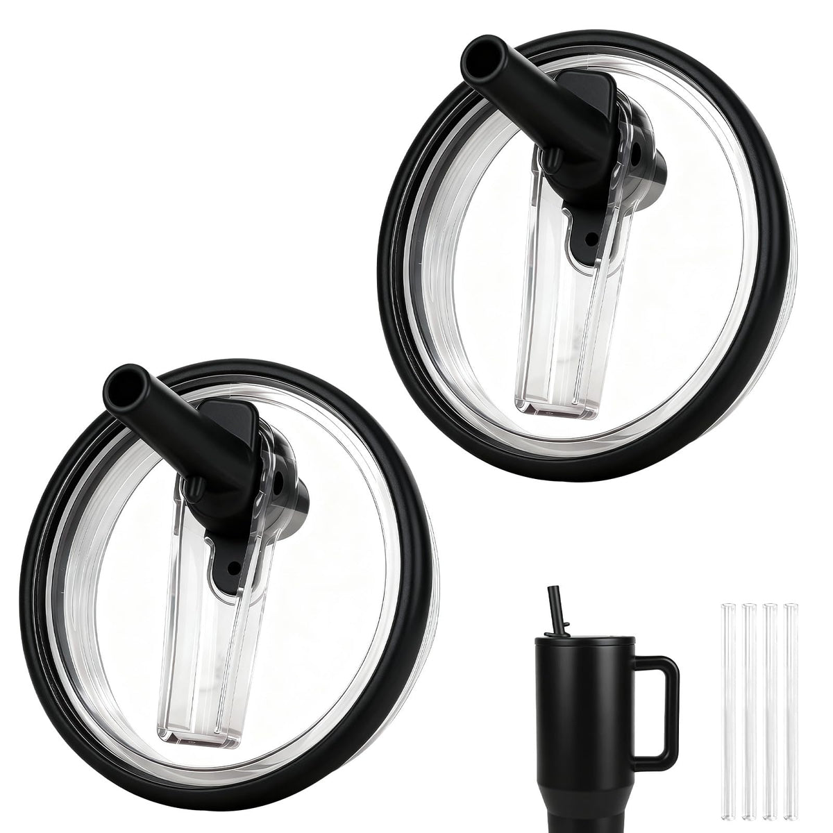 Tatamy 40oz HydroJug flip straw lid on travel bottle for leak-proof hydration