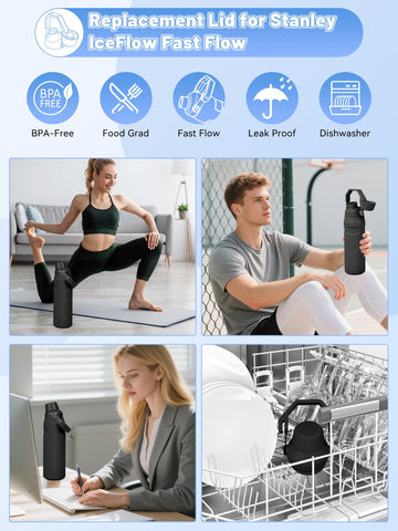 Tatamy BPA-free lid is dishwasher safe for quick cleanup after activities.