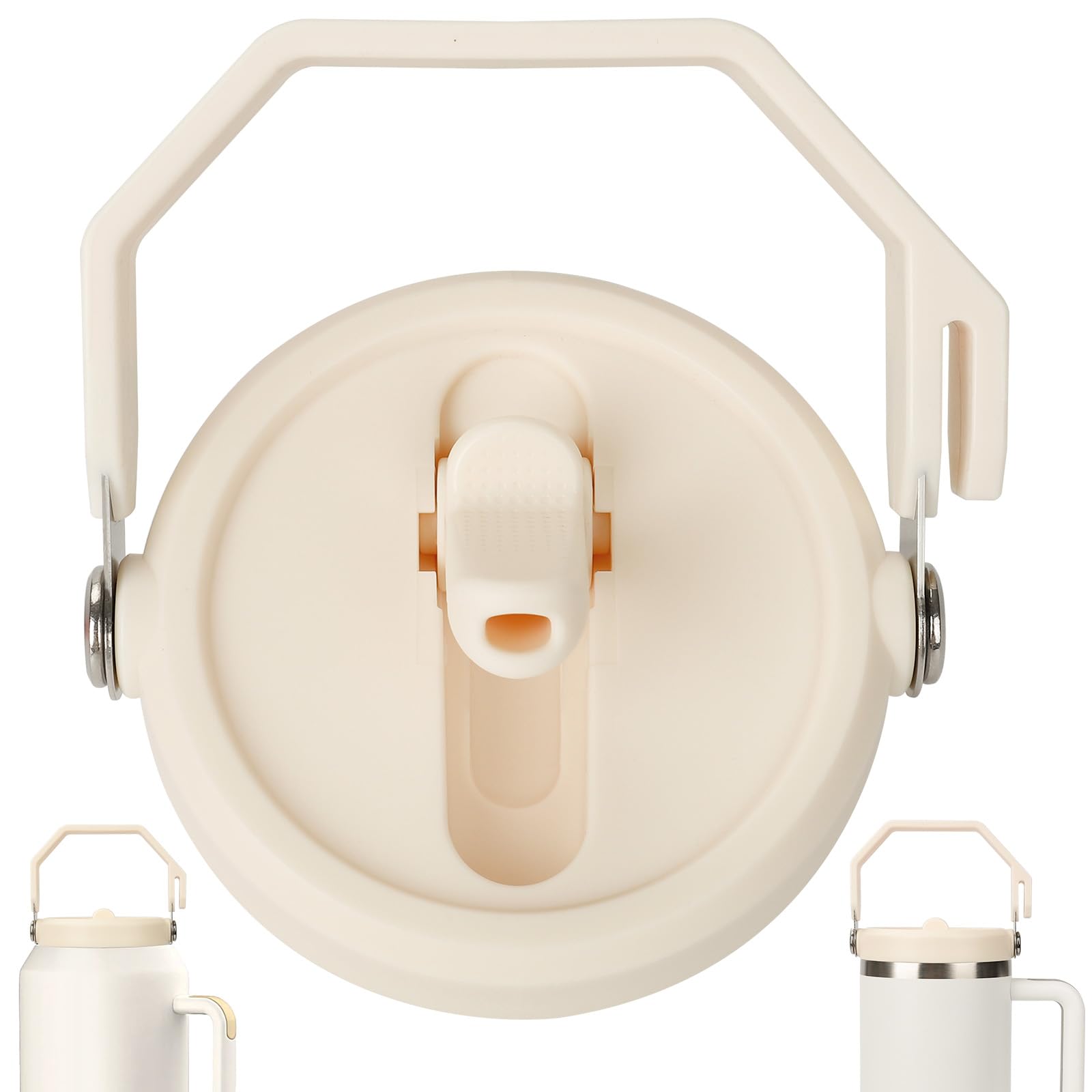 Tatamy Stanley 40oz flip lid fits snugly for spill-free portability.