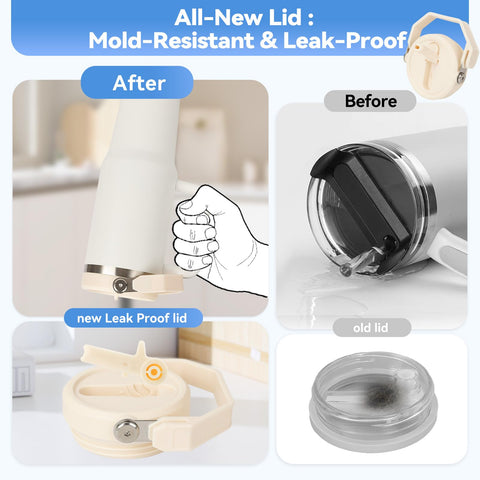 Tatamy flip-lid straw fold facilitates convenient sipping.