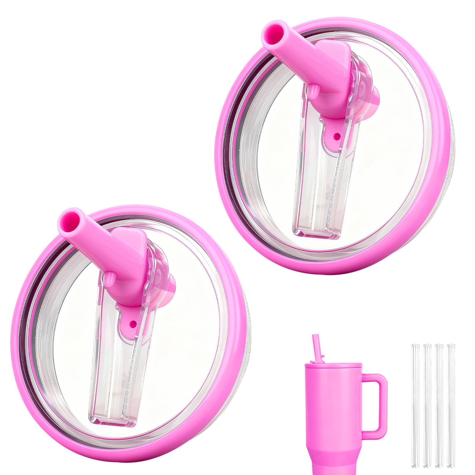 Tatamy HydroJug 40oz flip-straw lid shows a secure, leak-proof cap for travel hydration.