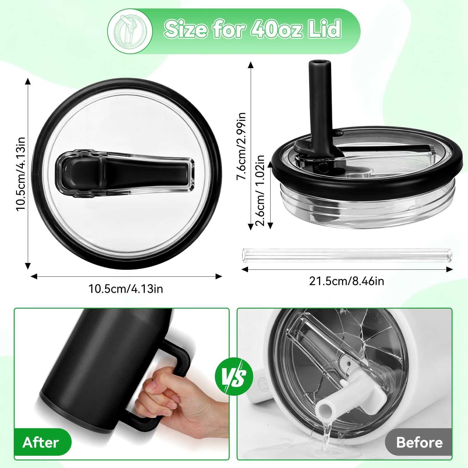 Tatamy four-straw set for HydroJug lids, easy sharing