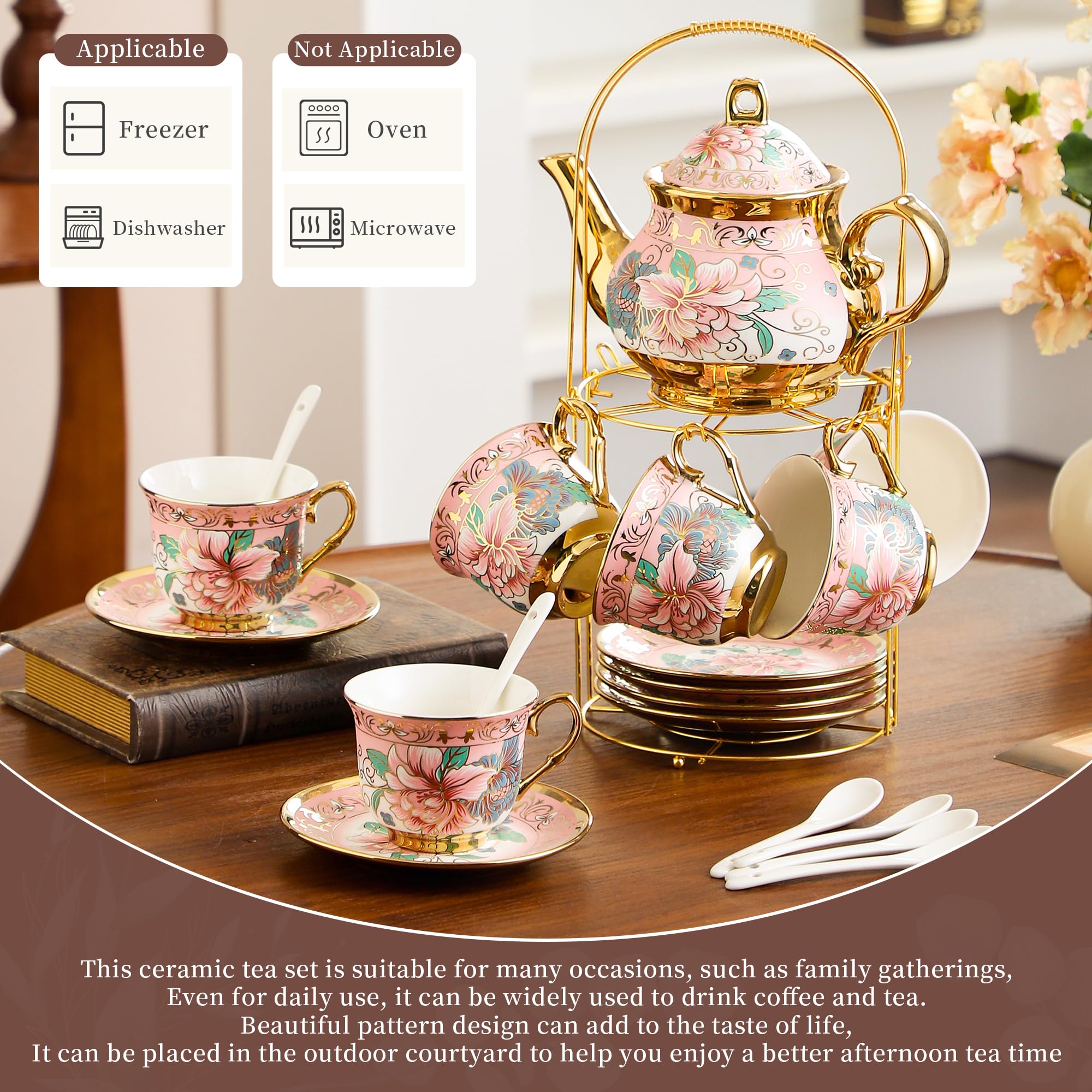 TATSUMI outdoor tea time setup ideal for courtyard moments