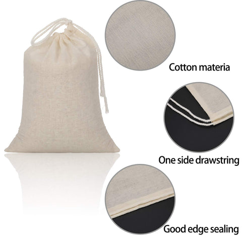 Tatuo bread bag 6x8 cotton for homemade loaves and freshness