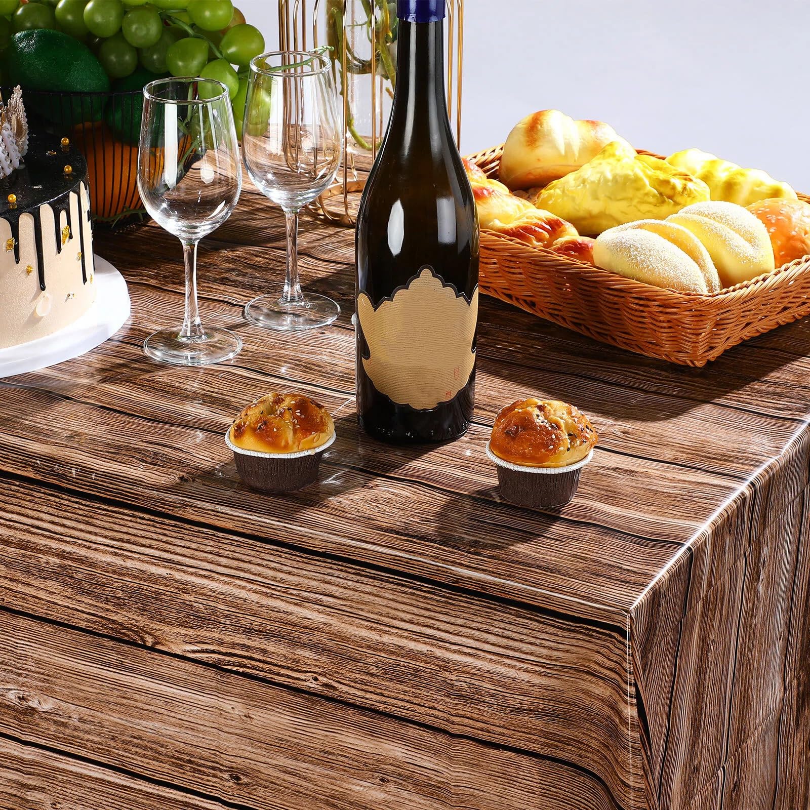 Tatuo easy-clean tablecloth surface lightweight and sturdy for parties