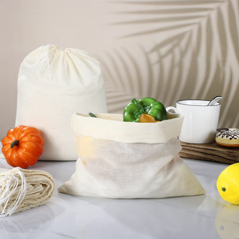 Tatuo fruit and vegetable bag, soft cotton, reusable shopping companion