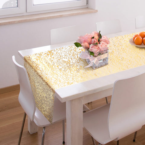 Tatuo multi-use gold table runner suitable for events and gatherings