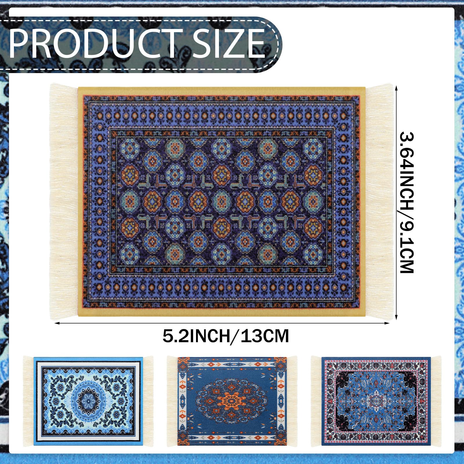 Tatuo velvet coaster fringed edge offers stable non-slip placement.