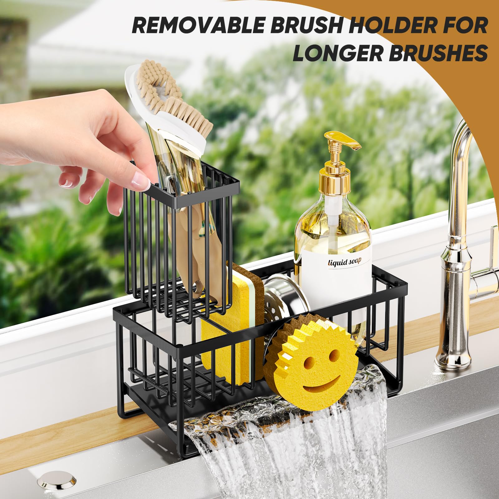 Taugast non-slip bottom keeps the holder steady on counters.