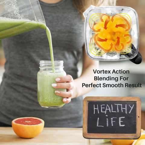 tauuio ergonomic handle on Vitamix pitcher for comfort