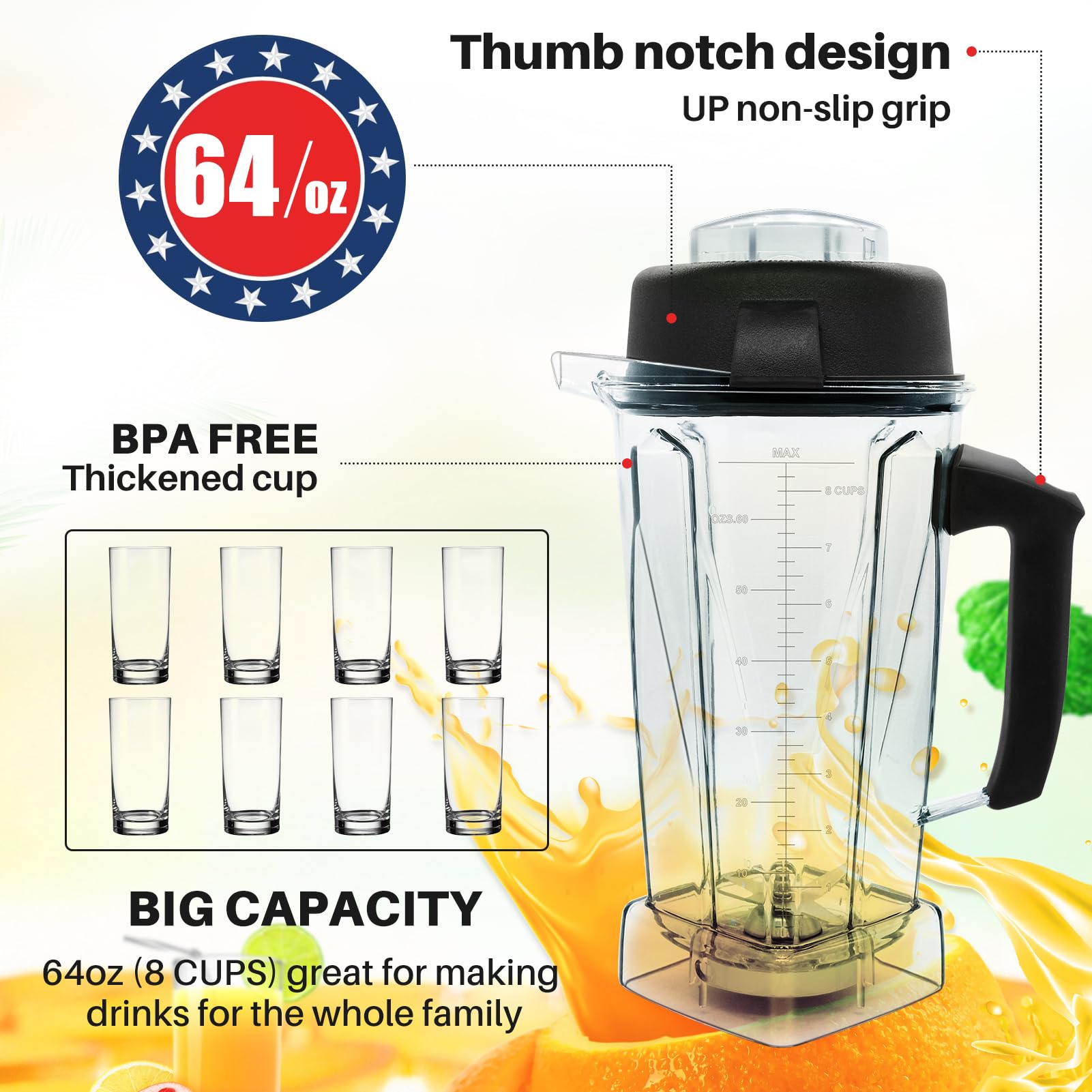 tauuio pour-spout prevents spills when pouring