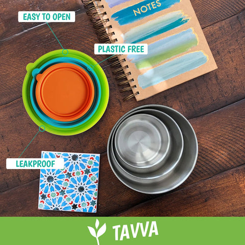 TAVVA dishwasher-safe metal lunchbox for easy cleaning