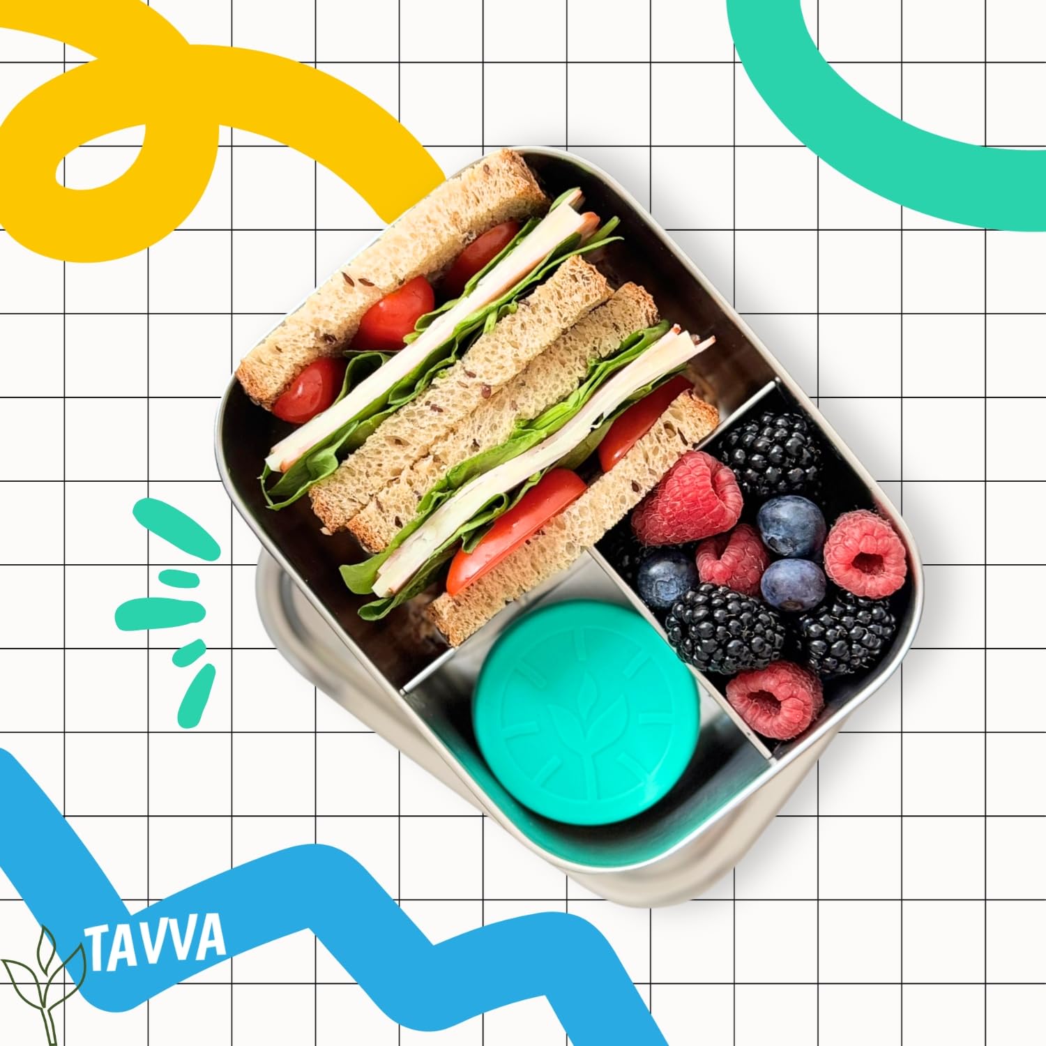 TAVVA five-piece bento set keeps meals organized