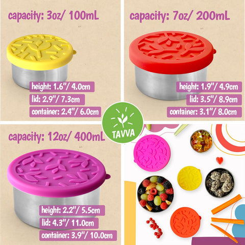 TAVVA silicone lid seal showing a plastic-free, safe lid for kids.
