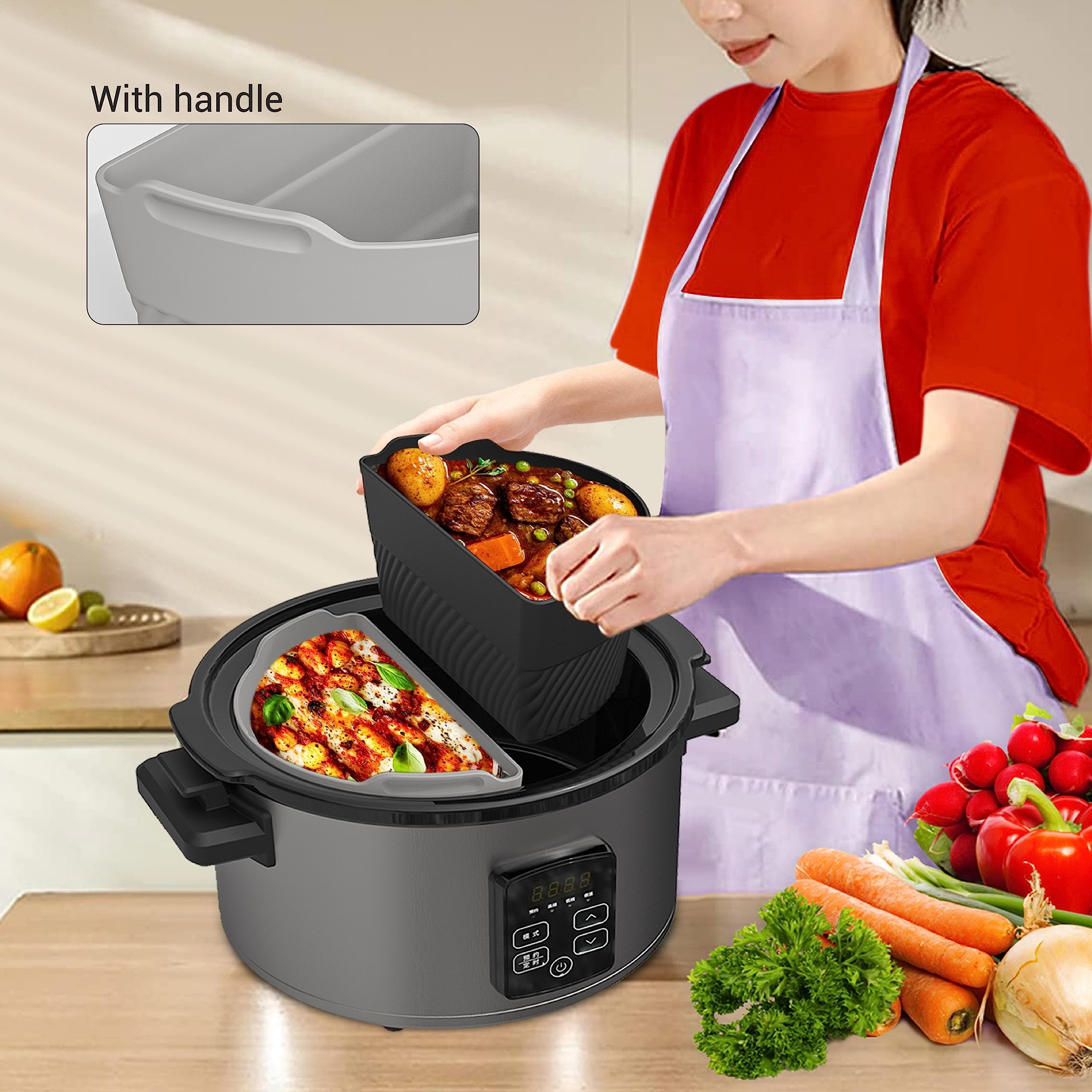 TAYDOIBAN BPA-free liner offers safe, reusable cooking.