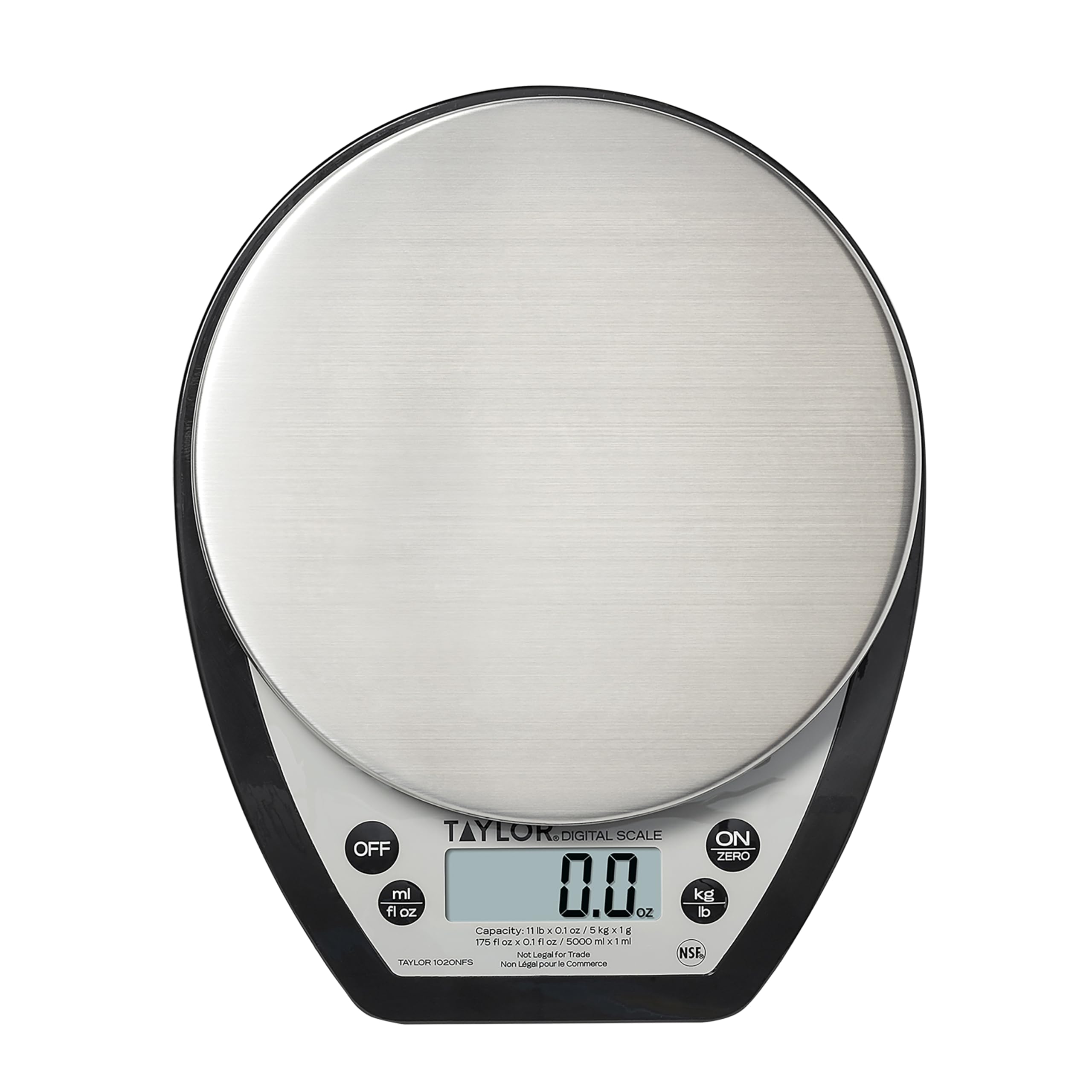 Taylor 1020NFS tare function enables quick net weight measurement.