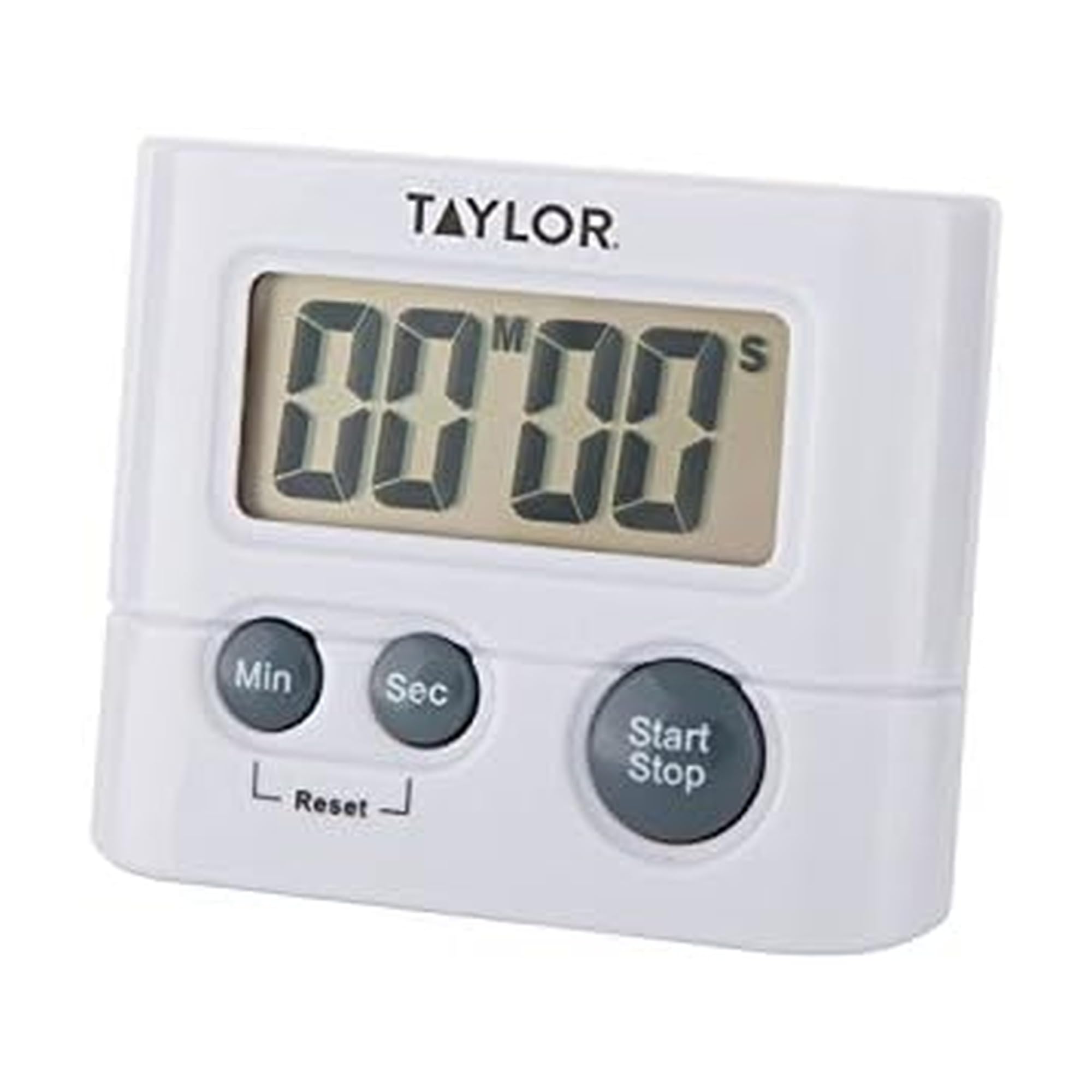Taylor digital timer with 99:59 display, ideal for precise kitchen timing and study sessions.