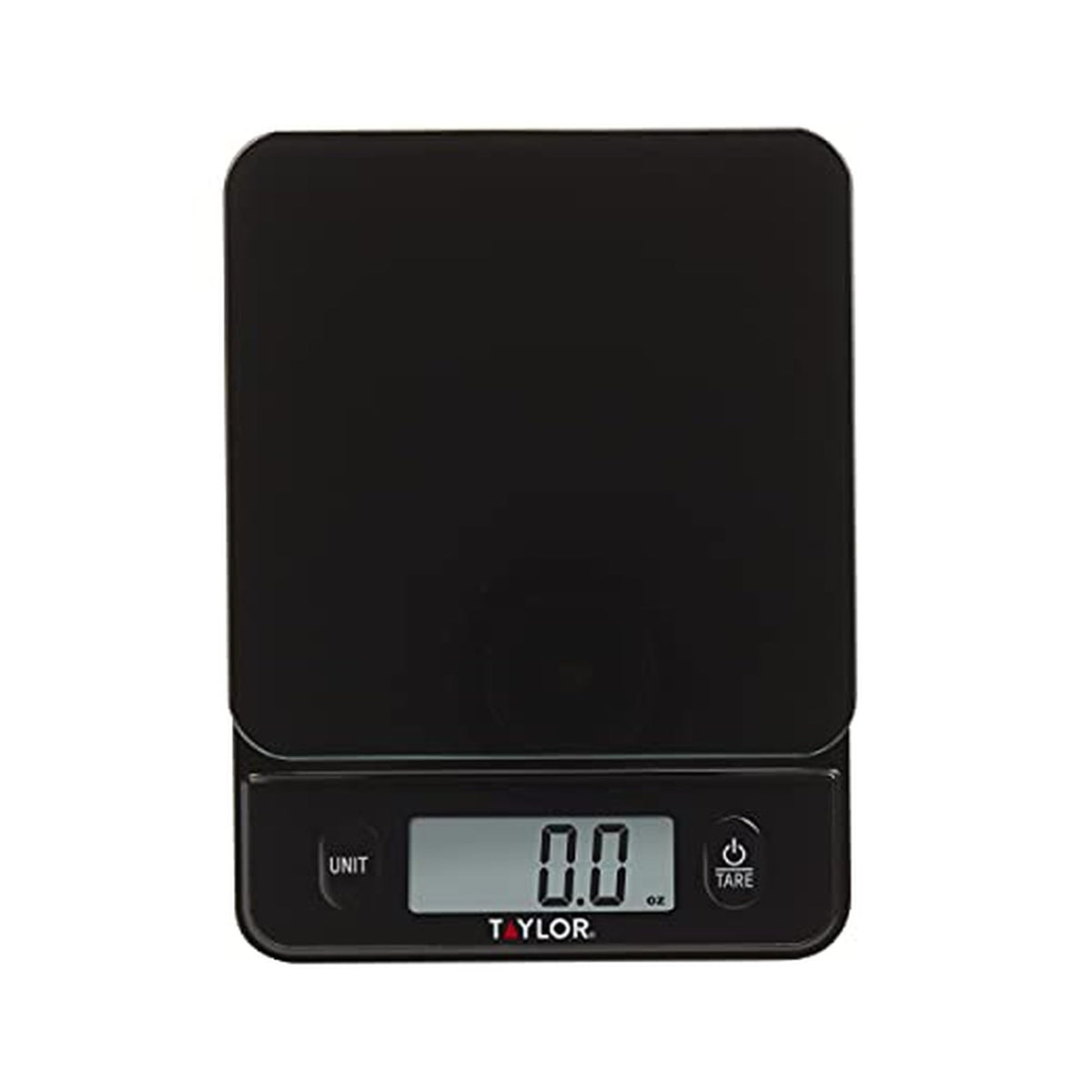 Taylor Glass Top Scale display highlights precise measurement for kitchen prep.