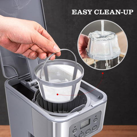 Taylor Swoden anti-drip system prevents spills during pouring.