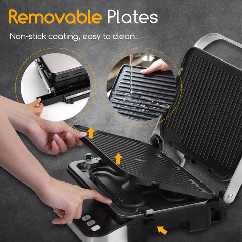 Taylor Swoden Panini Press Waffle Maker 200-square-inch surface suitable for family meals