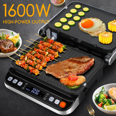 Taylor Swoden Panini Press Waffle Maker non-stick removable plates with drip tray for easy cleanup