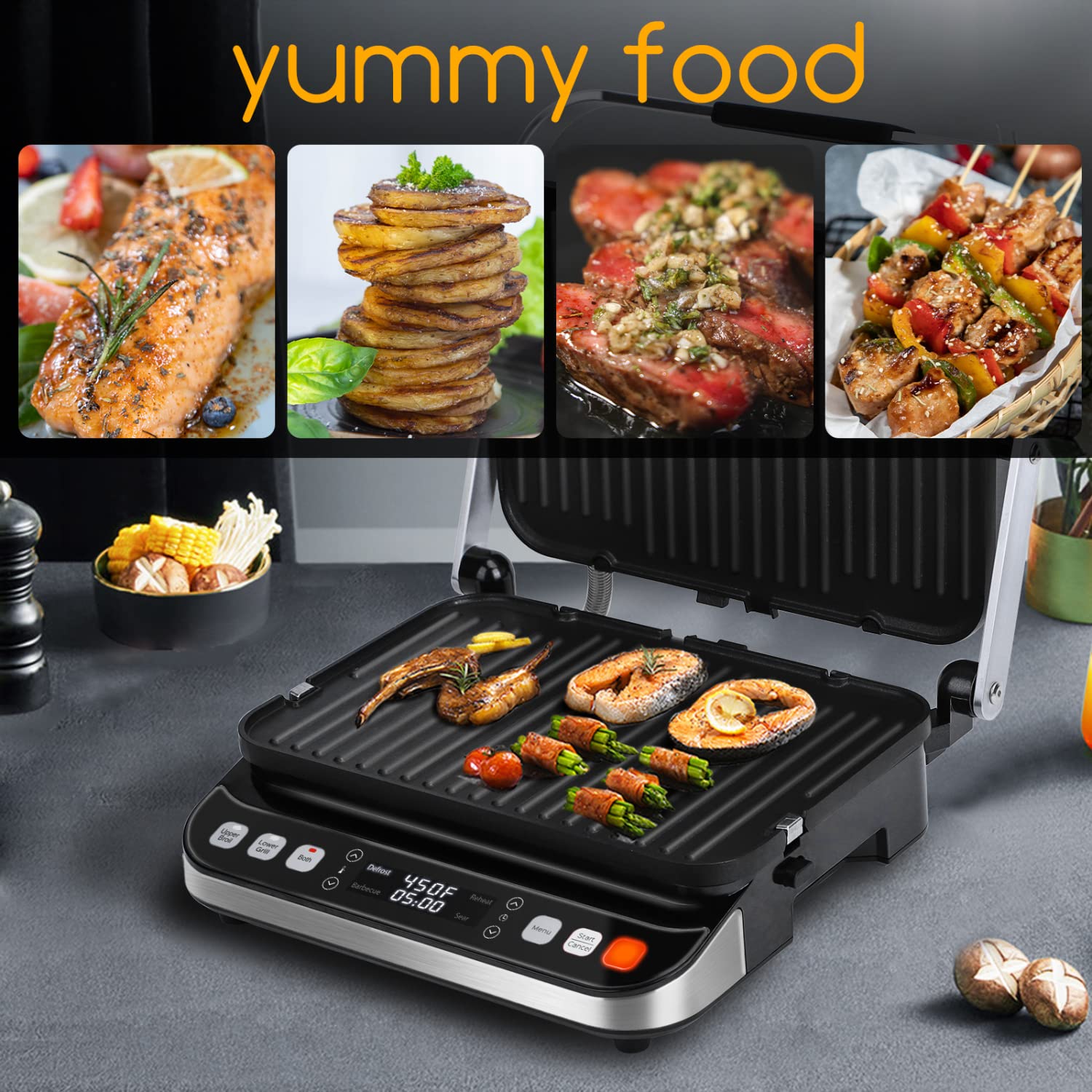 Taylor Swoden Panini Press Waffle Maker safe non-stick coating for reliable cooking