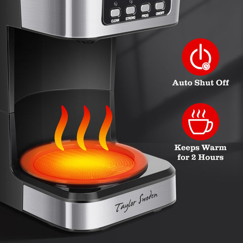 Taylor Swoden strong brew option for bold cups.