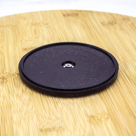 TB Home snack tray setup using Lazy Susan for gatherings and quick serving